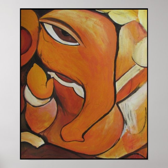 Elephant abstract Poster (Front)