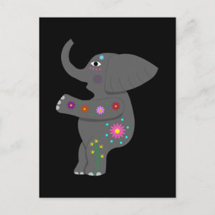 Elephant abundance postcard