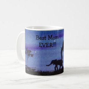 Elephant and Baby Coffee Mug
