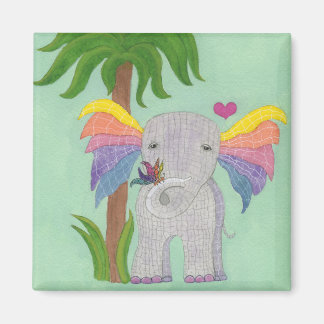 Elephant and Butterfly BFF Magnet
