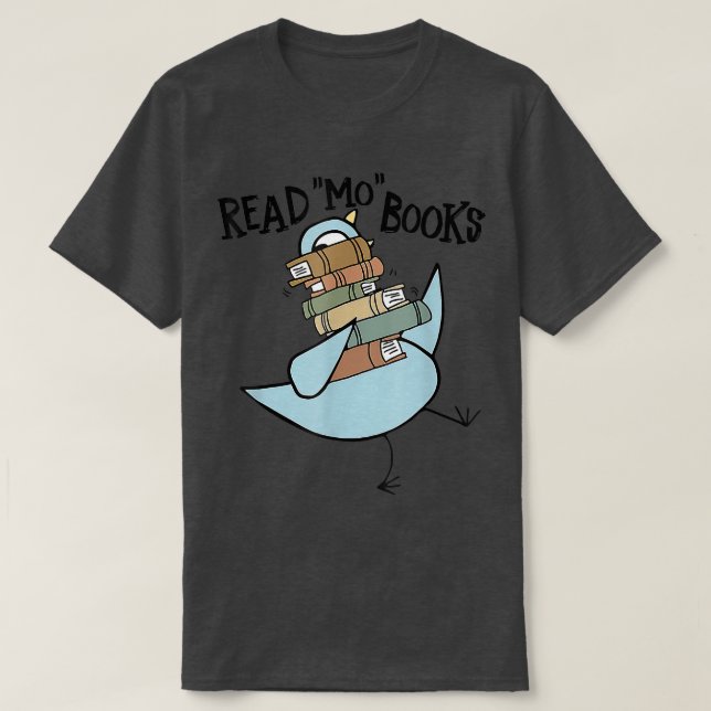 Elephant And Piggie Read Mo books Pigeon  T-Shirt (Design Front)