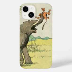 Elephant and Poacher in the Jungle Case-Mate iPhone 14 Case