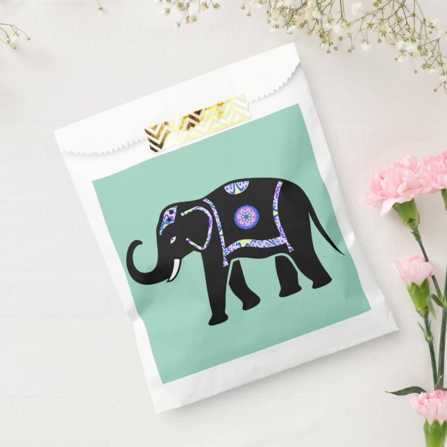 Elephant Animal Abstract Decorative Patterns Favour Bag (Sealed)