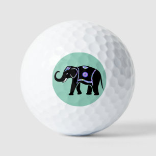 Elephant Animal Abstract Decorative Patterns Golf Balls