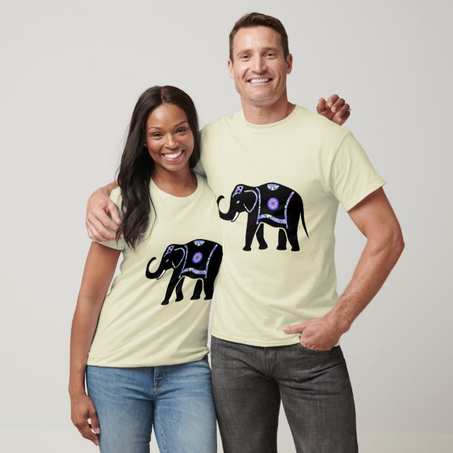 Elephant Animal Abstract Decorative Patterns T-Shirt (Unisex)