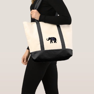 Elephant Animal Abstract Decorative Patterns Tote Bag