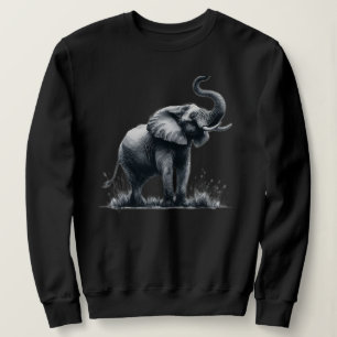 Elephant Animal Art Sweatshirt