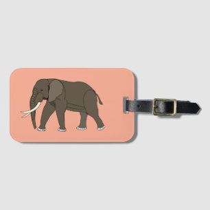 Elephant Animal Luggage Tag