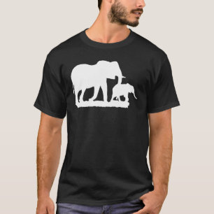 Elephant Animal Motif Silhouette Africa Safari Imp T-Shirt