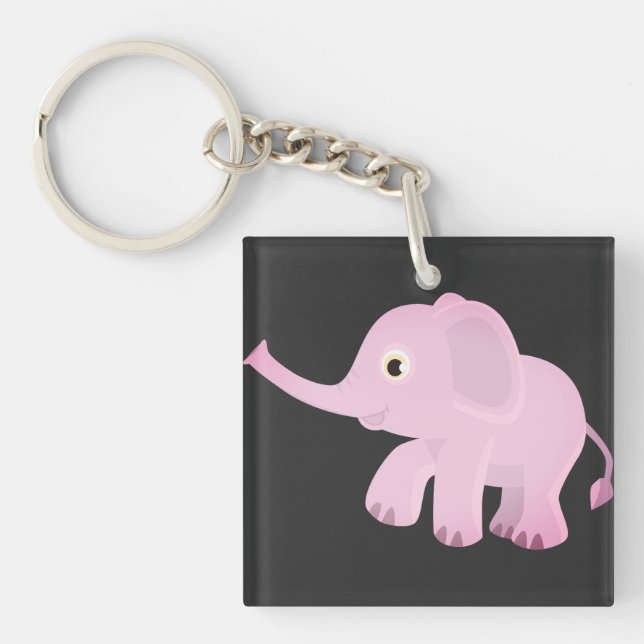 Elephant, Animal, Nature Key Ring (Front)