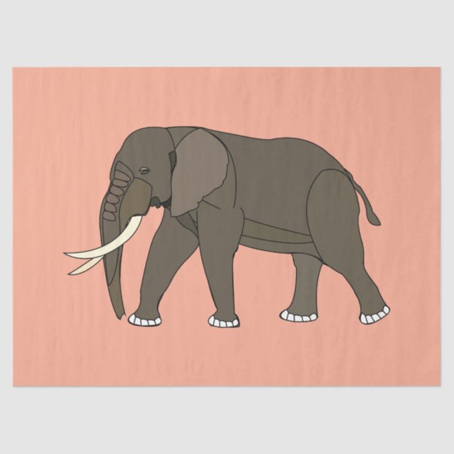 Elephant Animal Tissue Paper (Front)