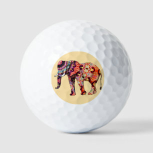 Elephant Animal Traditional Chinese Patterns Golf Balls