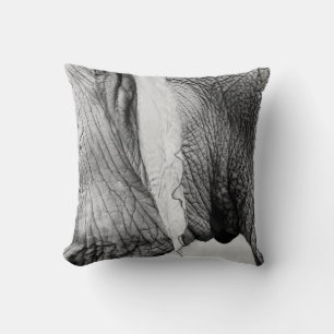 Elephant animal wildlife skin cushion