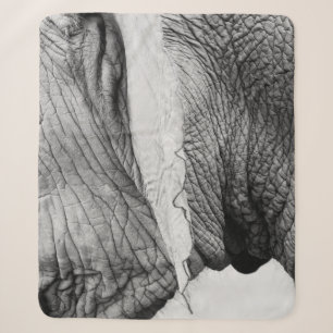 Elephant animal wildlife skin sherpa blanket