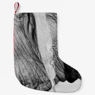 Elephant animal wildlife skin small christmas stocking