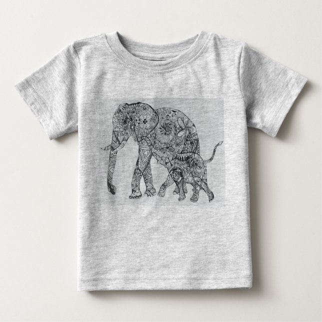 elephant are the best!! baby T-Shirt (Front)