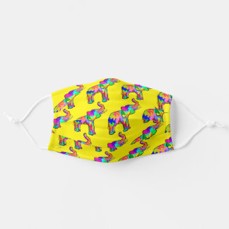 Elephant Art Colourful Cloth Face Mask