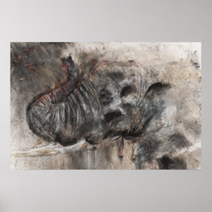 elephant art poster