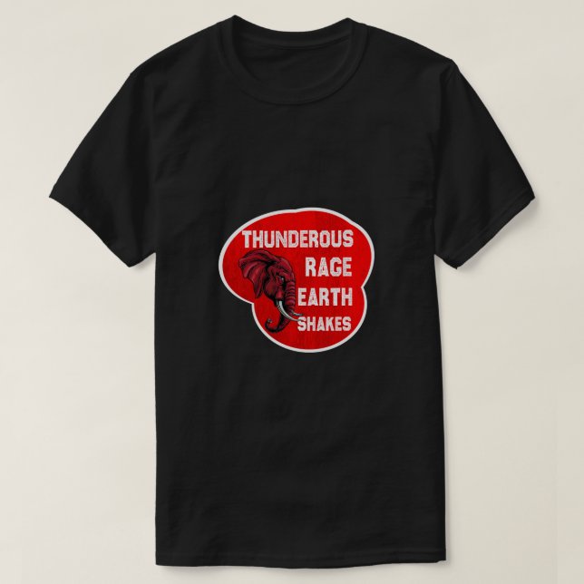 Elephant Art T-Shirt (Design Front)