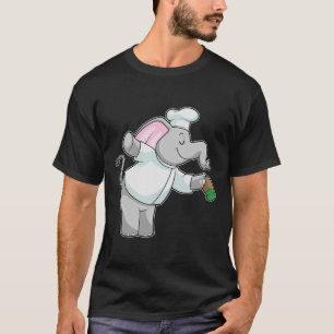 Elephant as Chef with Salt shaker T-Shirt