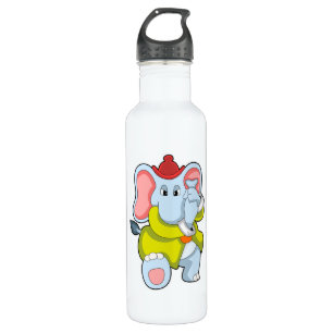 Elephant as Firefighter with Proboscis 710 Ml Water Bottle