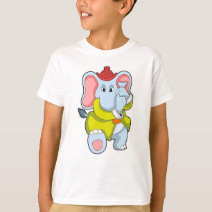 Elephant as Firefighter with Proboscis T-Shirt
