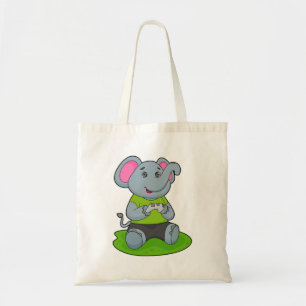 Elephant as Gamer Tote Bag
