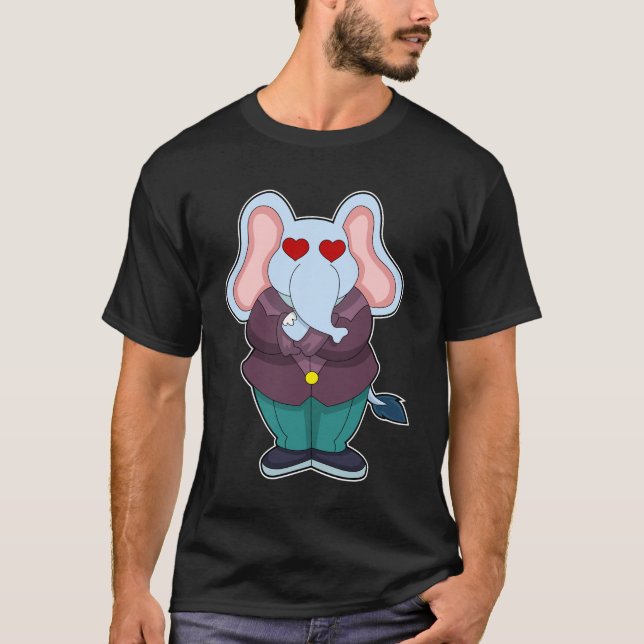 Elephant as Groom with Suit.PNG T-Shirt (Front)