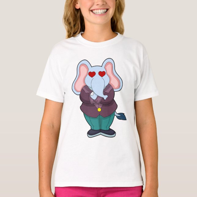 Elephant as Groom with Suit.PNG T-Shirt (Front)