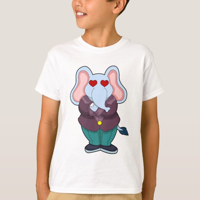 Elephant as Groom with Suit.PNG T-Shirt (Front)