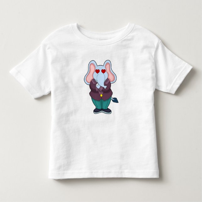 Elephant as Groom with Suit.PNG Toddler T-Shirt (Front)