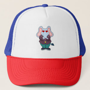 Elephant as Groom with Suit.PNG Trucker Hat