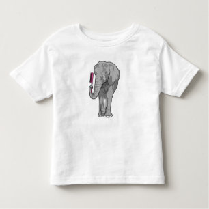 Elephant as Hairdresser with Comb Toddler T-Shirt