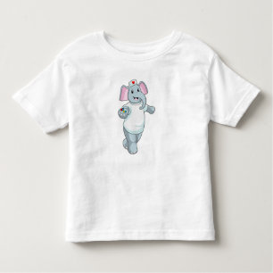 Elephant as Nurse with Medicine Toddler T-Shirt