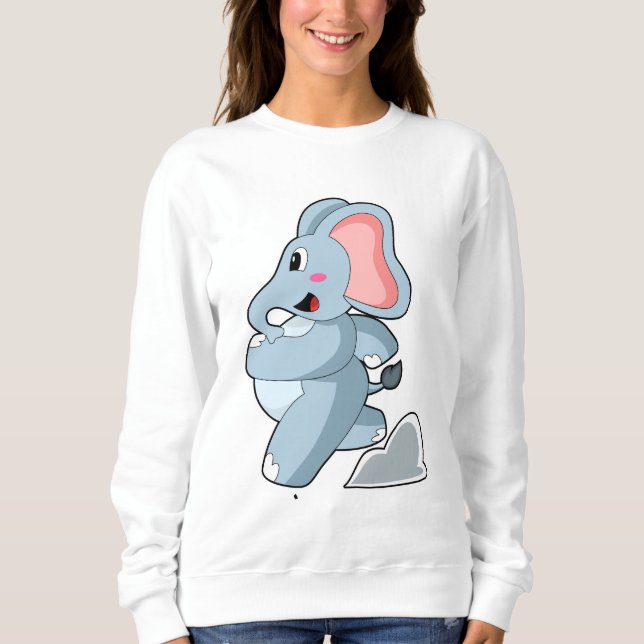 Elephant as Runner Sweatshirt (Front)