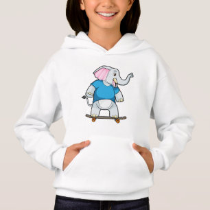 Elephant as Skater with Skateboard
