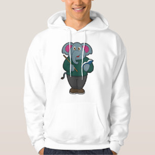 Elephant as Teacher with Book & Pointer Hoodie