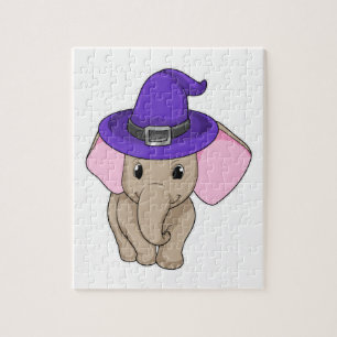 Elephant as Wizard Jigsaw Puzzle