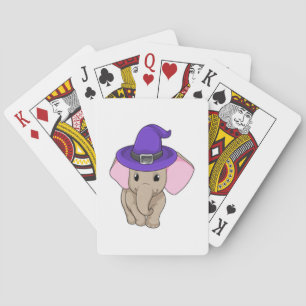 Elephant as Wizard Playing Cards