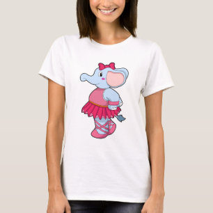Elephant at Ballet with Skirt T-Shirt