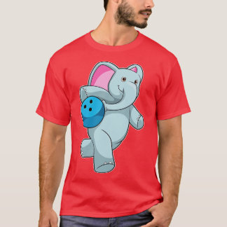 Elephant at Bowling with Bowling ball 3 T-Shirt