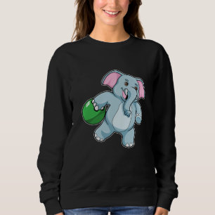 Elephant at Bowling with Bowling ball Sweatshirt