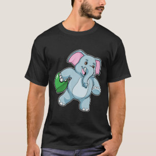 Elephant at Bowling with Bowling ball T-Shirt