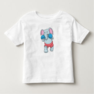 Elephant at Boxing with Boxing gloves Toddler T-Shirt