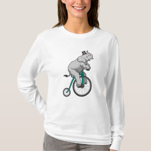 Elephant at Circus with Bicycle T-Shirt