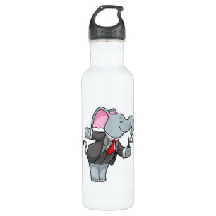 Elephant at Music with Triangle 710 Ml Water Bottle