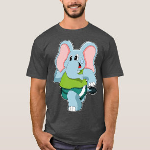 Elephant at Running T-Shirt