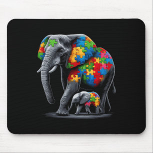 Elephant Autism Awareness Autism Mum Mouse Pad