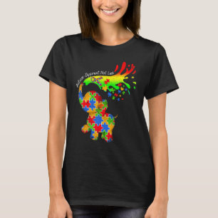 Elephant Autism Different Not Less Be Kind Puzzle  T-Shirt