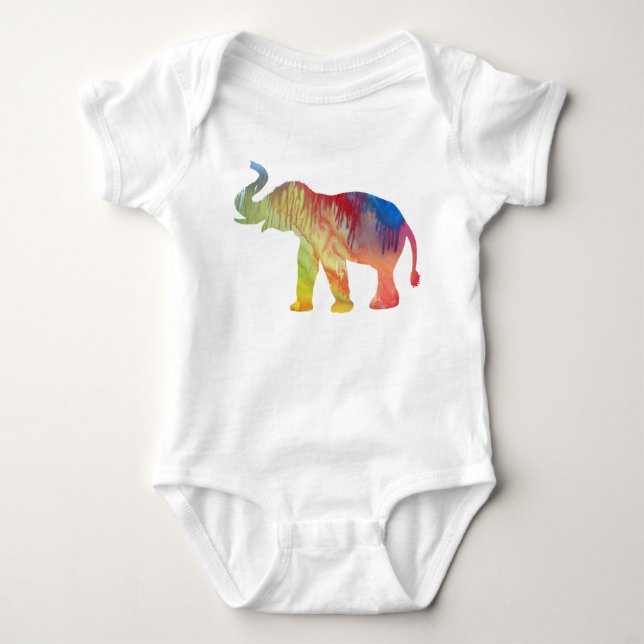 Elephant Baby Bodysuit (Front)